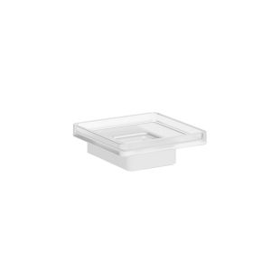 Inda Indissima A88110WM21 soap holder with glass dish matt white/satinized glass