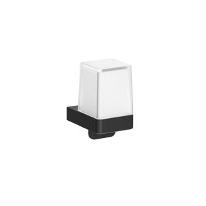 Inda Indissima A88670NE04 zeepdispenser met houder mat zwart/ fumé glas