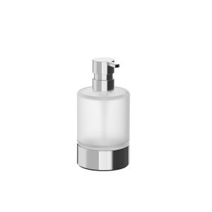 Inda Mito A20060AC21 vrijstaande zeepdispenser gesatineerd glas/ geborsteld nikkel
