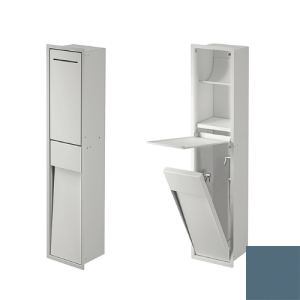 Inda MY Secret A8085DAV Unterputznische mit Toilettenpapierhalter und hygienisch Dusche 190x860mm matt avio