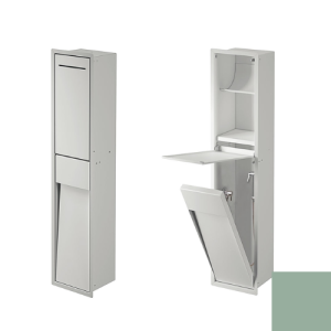 Inda MY Secret A8085DGD Unterputznische mit Toilettenpapierhalter und hygienisch Dusche 190x860mm matt giada