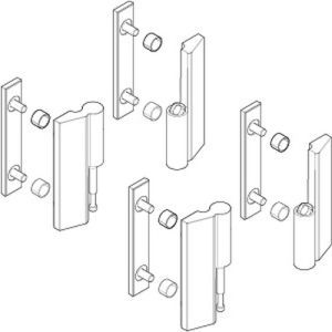 Novellini R02OTDMO1-K set hinge parts right chrome