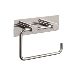 Pressalit Choice Q10210 toilet roll holder with wall plate shiny steel