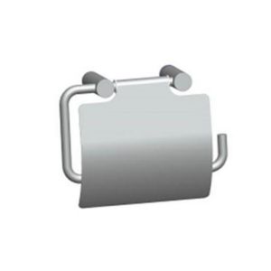 Pressalit Choice Q10220 toilet roll holder with flap shiny steel
