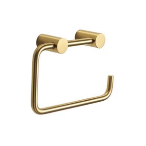 Pressalit Choice Q70200 toilet roll holder brushed brass