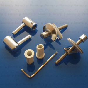 Keramag myDay 598018000 set van 2 scharnieren voor toiletzitting chroom