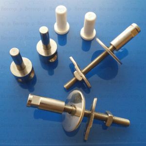 Keramag 4U 598113000 set van 2 scharnieren voor toiletzitting chroom *niet meer leverbaar*