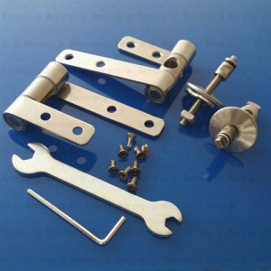 Keramag Preciosa 598200000 set van 2 scharnieren voor toiletzitting chroom