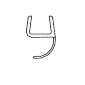 Artweger Cityline Classic CZ204 afdichting vaste deel vertikaal