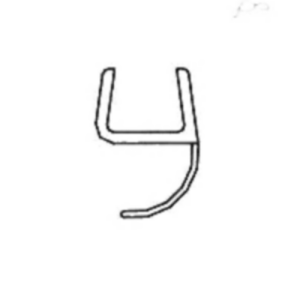 Artweger Cityline Classic CZ212 afdichting vaste deel verticaal *niet meer leverbaar*