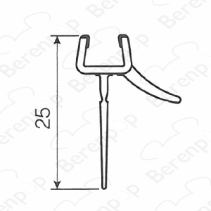 Artweger Twistline 5TZ208 lekstrip set 4 horizontaal