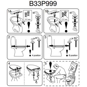 Pressalit Magnum 104000-B33999 toilet seat with cover white