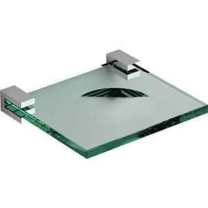 Clou Quadria CL090110129 soap dish clear glass/ chrome