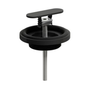Clou CL1060300021 Ablaufstopfen und Siphonanschluss für (New) Flush und First Handwaschbecken, mattschwarz