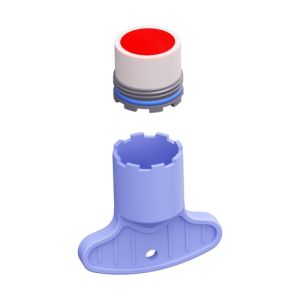 Clou CL10606061 perlator t.b.v. Kaldur, InBe en Xo koudwater- en wastafelmengkranen, met sleuteltje