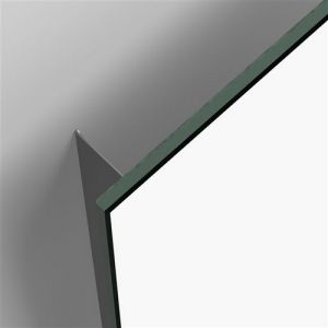 Clou Hold Me CL/08.04.002.40 set of 2 edge frames for concealed mirror mounting stainless steel polished (OUTLET)