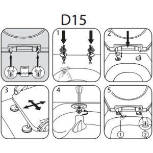 Pressalit Calmo 556000-D15999 toiletzitting met deksel wit