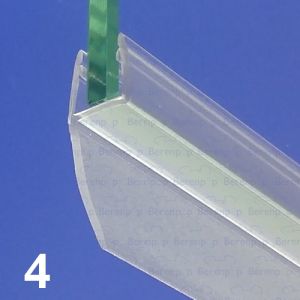 Exa-Lent Universal DS042008 - G08042200 helder doucheprofiel 1 flap 200cm - 8mm