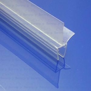 Exa-Lent Universal DS051008 - G08207100 helder doucheprofiel 1 flap 1 flapje 100cm - 8mm