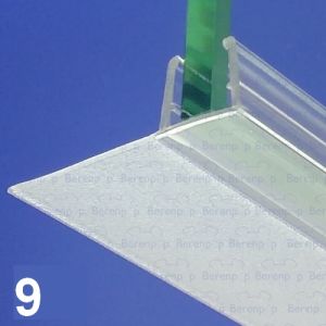 Exa-Lent Universal DS092008 - G08014200 helder doucheprofiel 1 flap horizontaal 200cm - 8mm