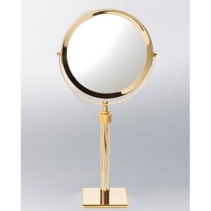 Decor Walther 0100420 SP15V Kosmetikspiegel 1x und 5x Gold