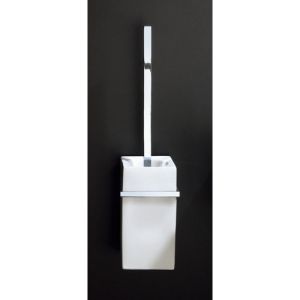 Decor Walther 0840800 DW 6203 toilet brush holder wall china white/ chrome