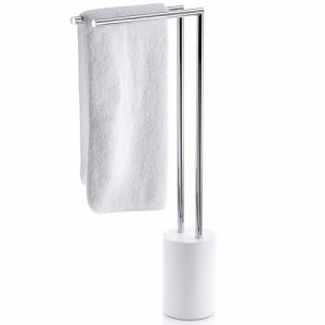Decor Walther 0971754 Stone HT 2 towel stand chrome/ white