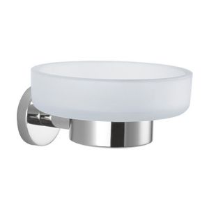 Decor Walther Basic 0530700 BA WSS soap holder white satin glass/ chrome