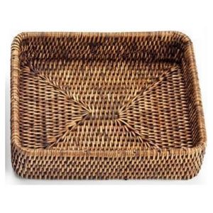 Decor Walther Basket 0931992 BASKET TAB 1 bowl/ tray rattan dark colored