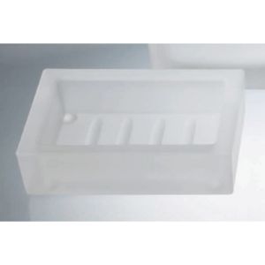 Decor Walther Glas 0816757 DW 970 Seifenschale weiß satiniertes Glas