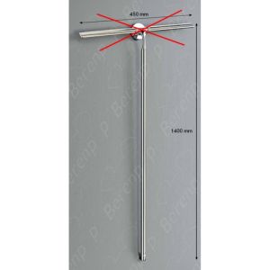 Decor Walther 0008268 spare rod for the Quick XL Long floor wiper chrome (OUTLET)