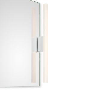 Decor Walther 0402250 OMEGA 1 spiegellamp 30/50x5cm mat wit