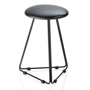 Decor Walther 0508760 DW 71 stool faux leather matte black