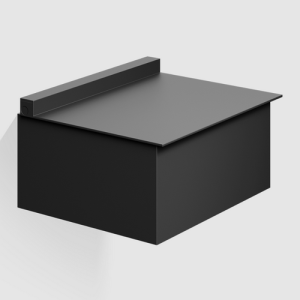 Decor Walther 0801460 FB 2 vochtige doekjeshouder wand mat zwart