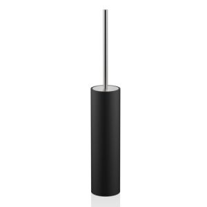 Decor Walther 0970865 Stone SBG toilet brush holder standing matt black/ stainless steel brushed