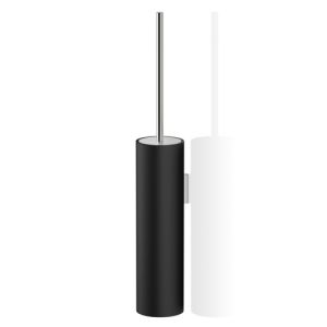 Decor Walther 0970965 Stone WBG toilet brush holder wall matt black/ stainless steel brushed