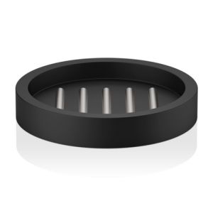 Decor Walther 0972165 Stone STS soap dish matte black/ stainless steel brushed