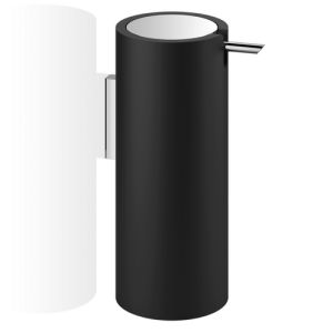 Decor Walther 0972264 Stone WSP Wand Seifenspender mattschwarz/ chrom