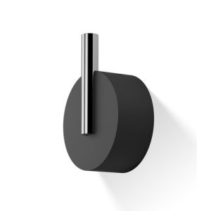 Decor Walther 0972664 Stone WHK haak klein mat zwart/ chroom