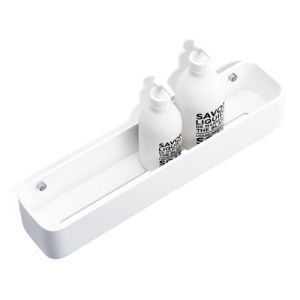 Decor Walther 0973955 Stone DCT 45 douchekorf 450mm wit/ RVS geborsteld