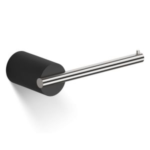Decor Walther 0974865 Stone TPH toiletrolhouder mat zwart/ RVS geborsteld