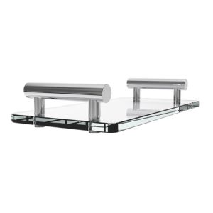 Decor Walther Bar 0857000 BAR TAB tray 33x17cm clear glass/ chrome