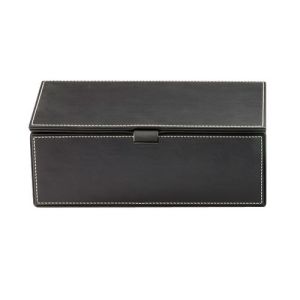 Decor Walther Brownie 0930260 BROWNIE BMD2 Mehrzweckbehälter mit Deckel Kunstleder schwarz