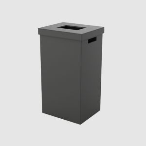 Decor Walther Brownie 0937560 BROWNIE AWB laundry basket with lid faux leather black