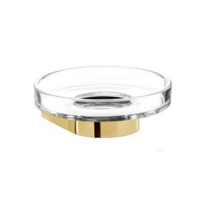 Decor Walther Century 0586682 CENTURY WSS soap holder clear glass/ matte gold