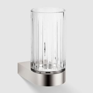 Decor Walther Century 0586970 CENTURY WMG KRISTALL SCHLIFF glass holder brushed stainless steel