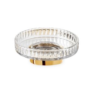 Decor Walther Century 0587620 CENTURY STS soap holder clear glass/gold