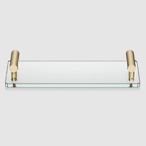 Decor Walther Club 0856182 CLUB TAB bowl/tray clear glass matte gold