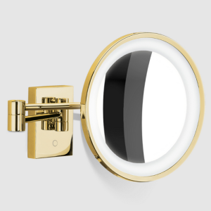 Decor Walther Kosmetikspiegel 0123920 BS 40 LED Kosmetikspiegel 3x gold