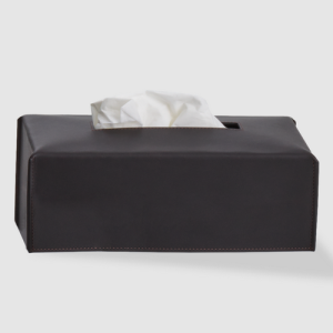 Decor Walther Nappa 0938090 NAPPA KB Papiertuchbox echtes Leder schwarz braun